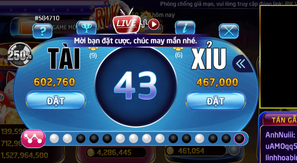 Chiến Thuật "Bách Chiến Bách Thắng" Khi Chơi Tài Xỉu RIKVIP 1 Nội dung luật chơi Tài Xỉu Rikvip cơ bản